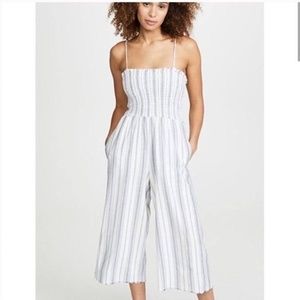 Bella Dahl Jumpsuit Smocked Wide Leg